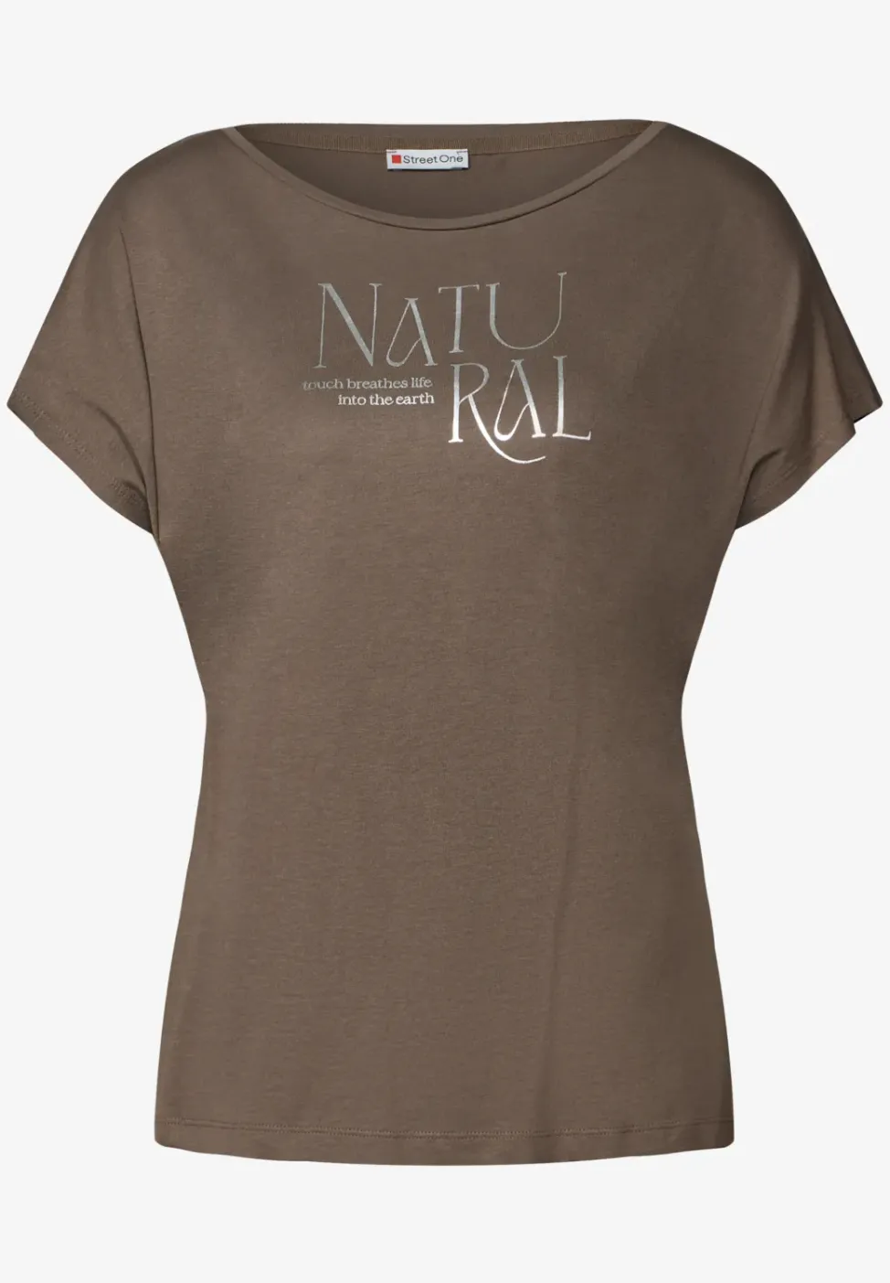 Shirt met glitter tekst