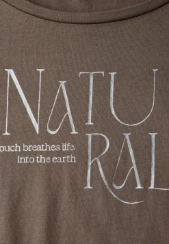 Shirt met glitter tekst
