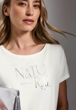 Shirt met glitter tekst