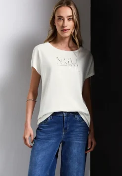 Shirt met glitter tekst