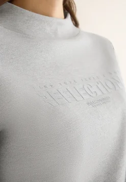 Shirt met glitter tekst