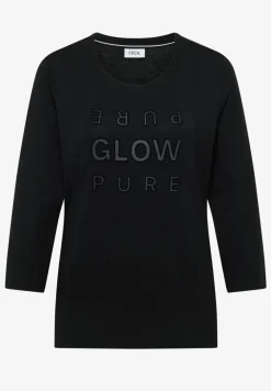 Shirt met glitter tekst