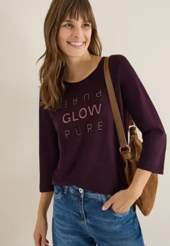 Shirt met glitter tekst