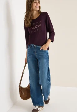 Shirt met glitter tekst