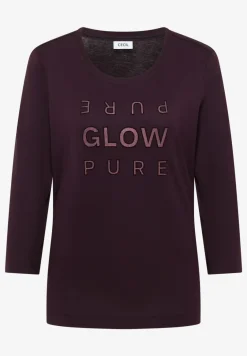Shirt met glitter tekst
