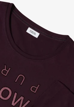 Shirt met glitter tekst