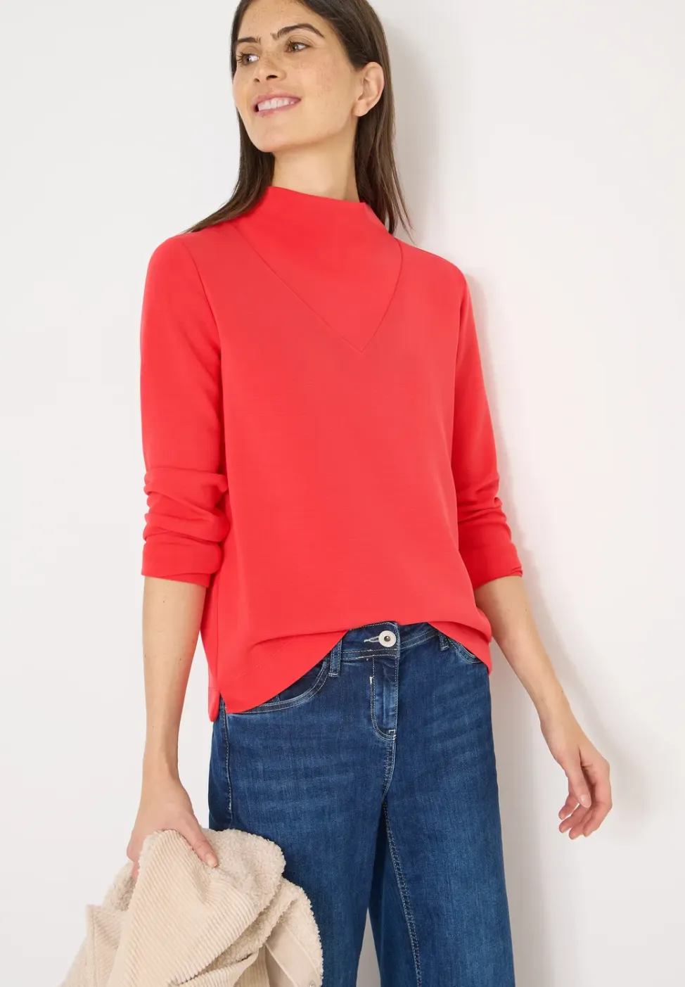 Shirt met grote kraag