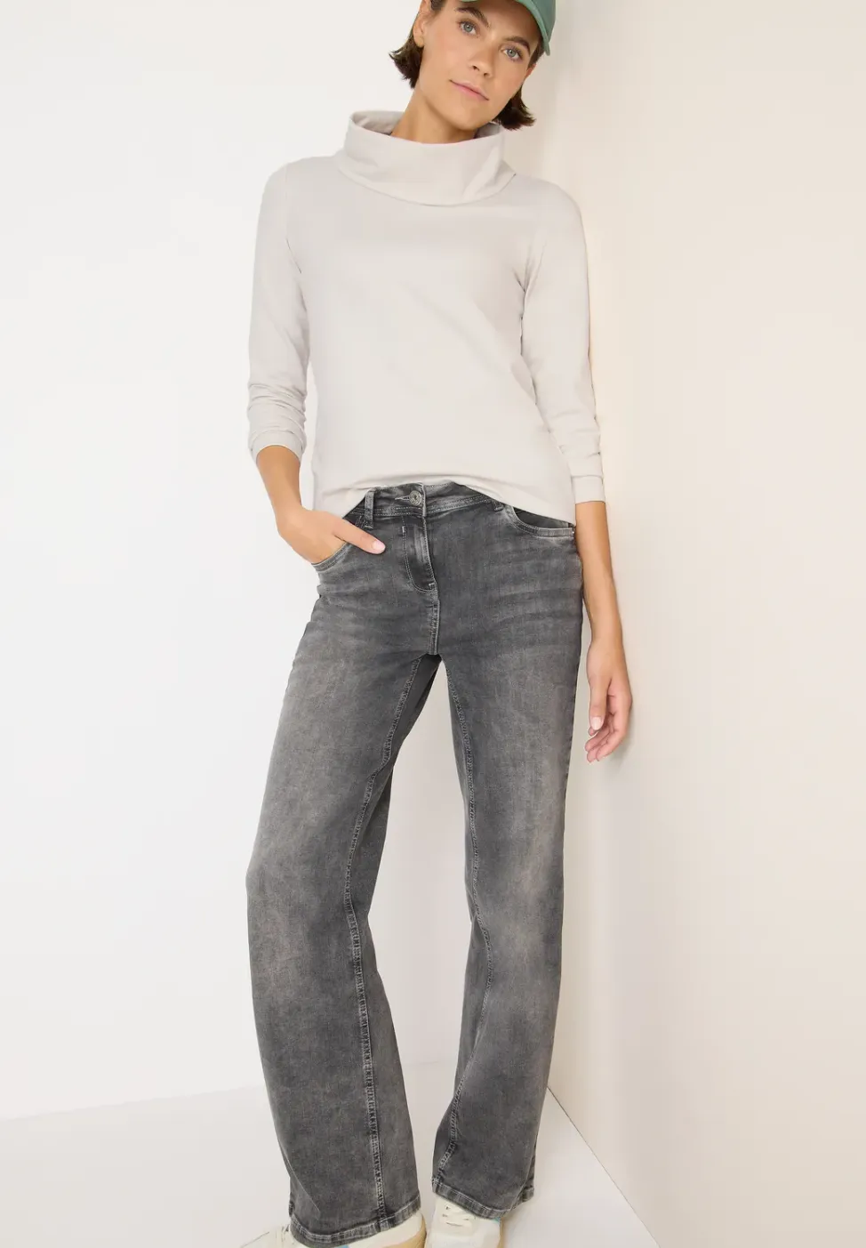 Shirt met grote kraag