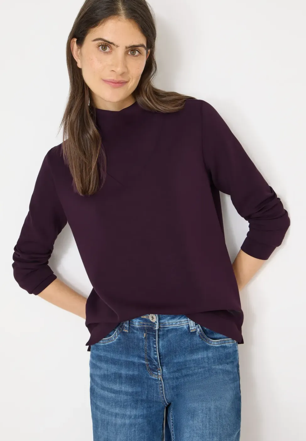 Shirt met grote kraag