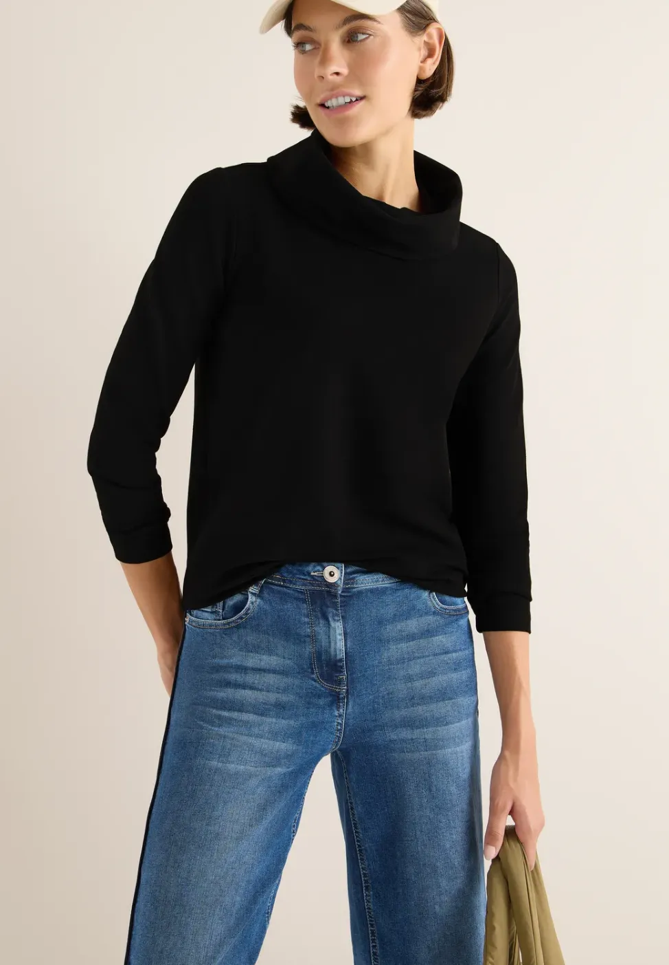 Shirt met grote kraag