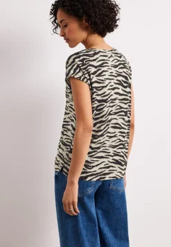 Shirt met hangende schouder in blouselook