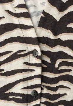 Shirt met hangende schouder in blouselook