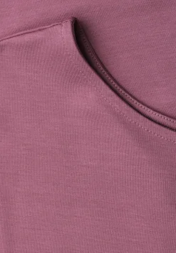 Shirt met hangende schouders en boothals