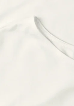 Shirt met hangende schouders en boothals