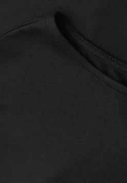Shirt met hangende schouders en boothals