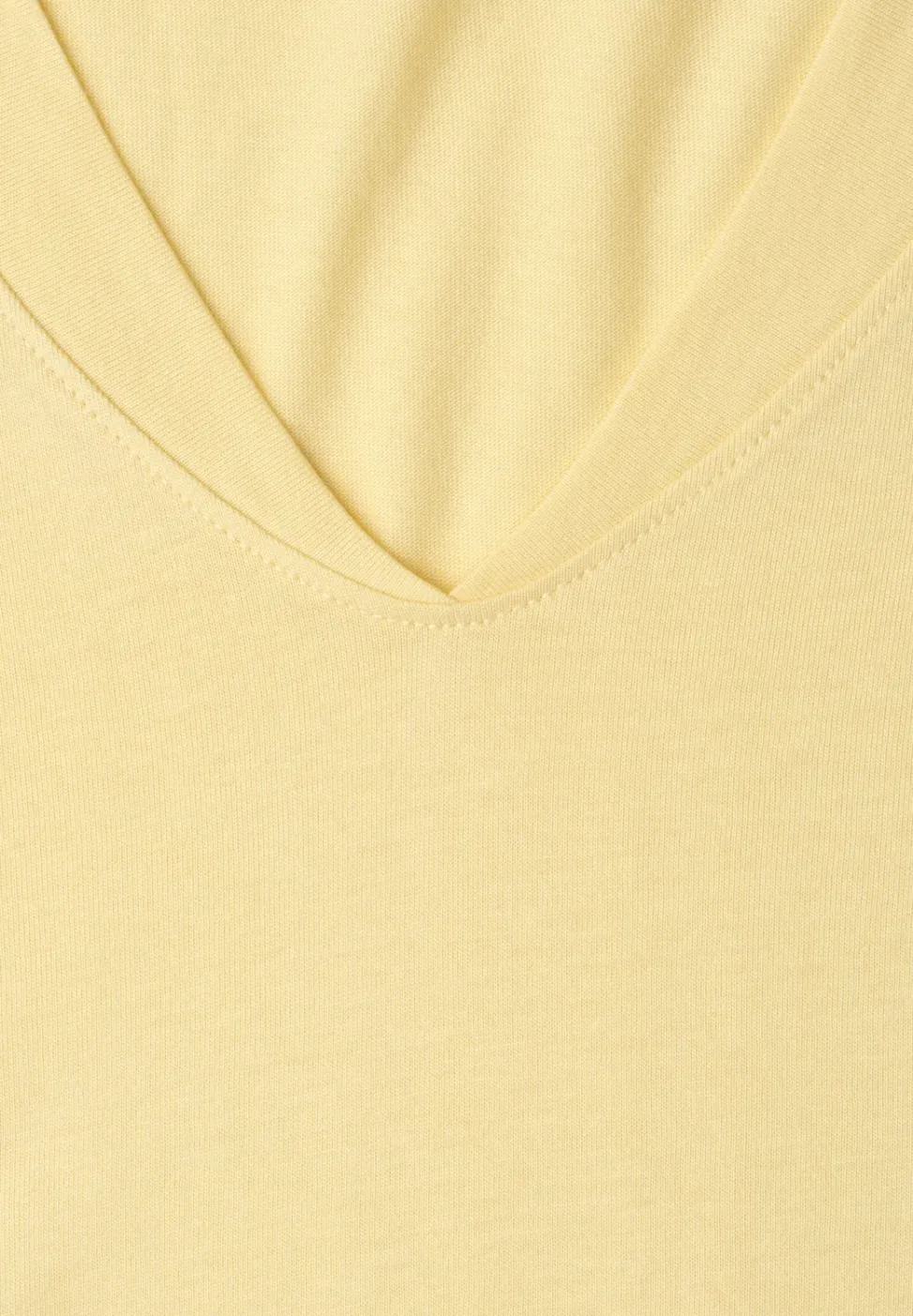 Shirt met hangende schouders en V-hals