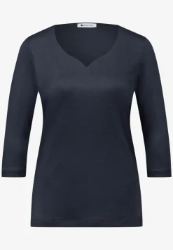Shirt met hartvormige halslijn