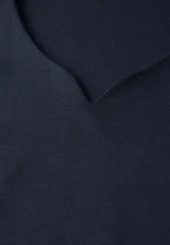 Shirt met hartvormige halslijn