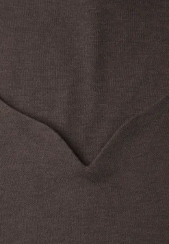 Shirt met hartvormige halslijn