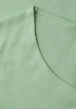 Shirt met hartvormige halslijn