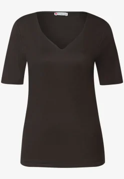 Shirt met hartvormige halslijn
