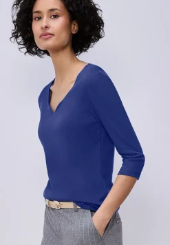 Shirt met hartvormige halslijn