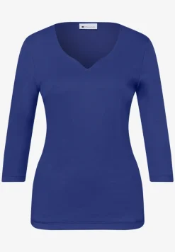 Shirt met hartvormige halslijn