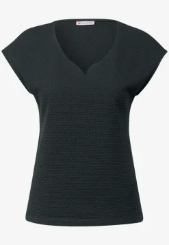 Shirt met hartvormige halslijn
