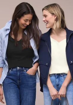 Shirt met hartvormige halslijn in een pak van 2