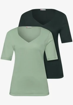 Shirt met hartvormige halslijn in een pak van 2