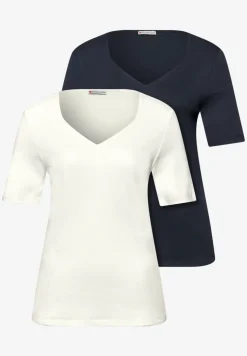 Shirt met hartvormige halslijn in een pak van 2