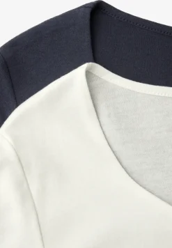 Shirt met hartvormige halslijn in een pak van 2