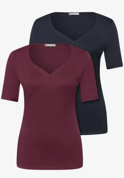 Shirt met hartvormige halslijn in een pak van 2