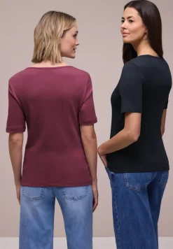 Shirt met hartvormige halslijn in een pak van 2