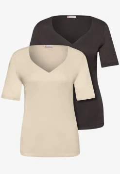 Shirt met hartvormige halslijn in een pak van 2