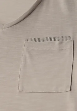 Shirt met juwelendetail
