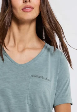 Shirt met juwelendetail