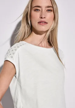 Shirt met kantdetail