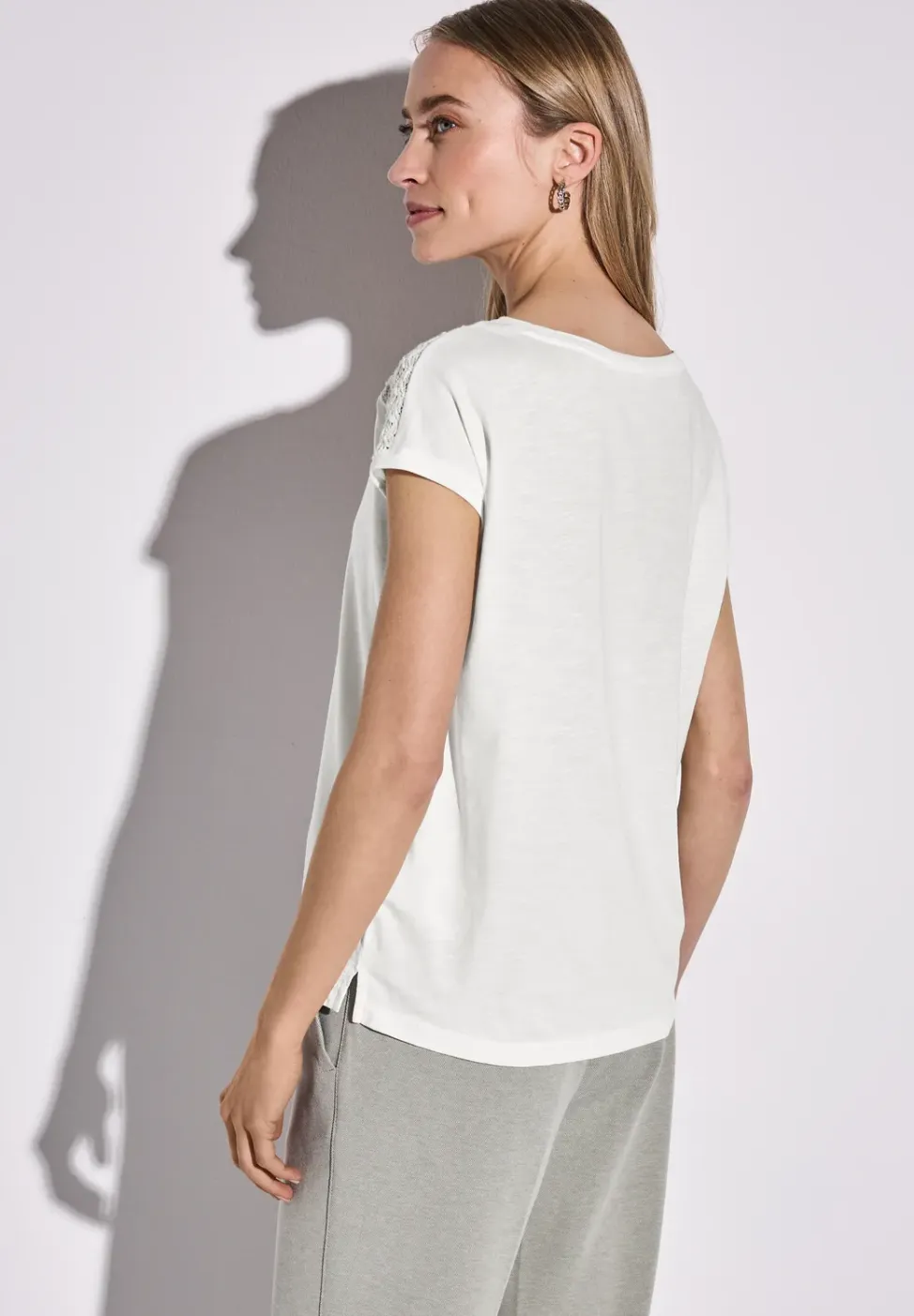 Shirt met kantdetail