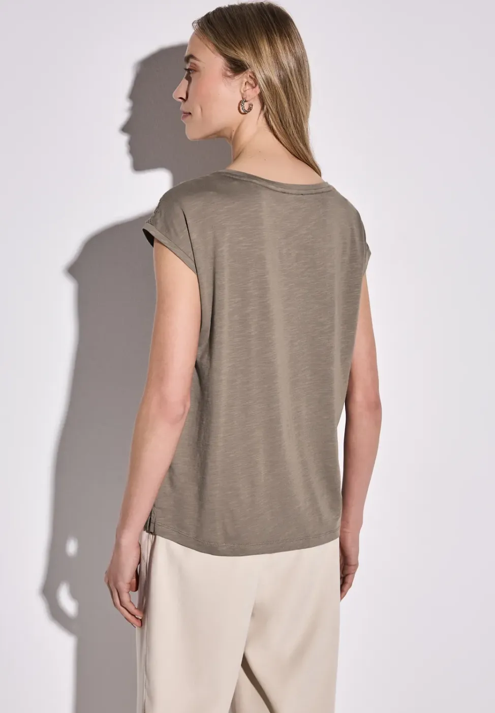 Shirt met kantdetail