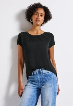 Shirt met kanten details