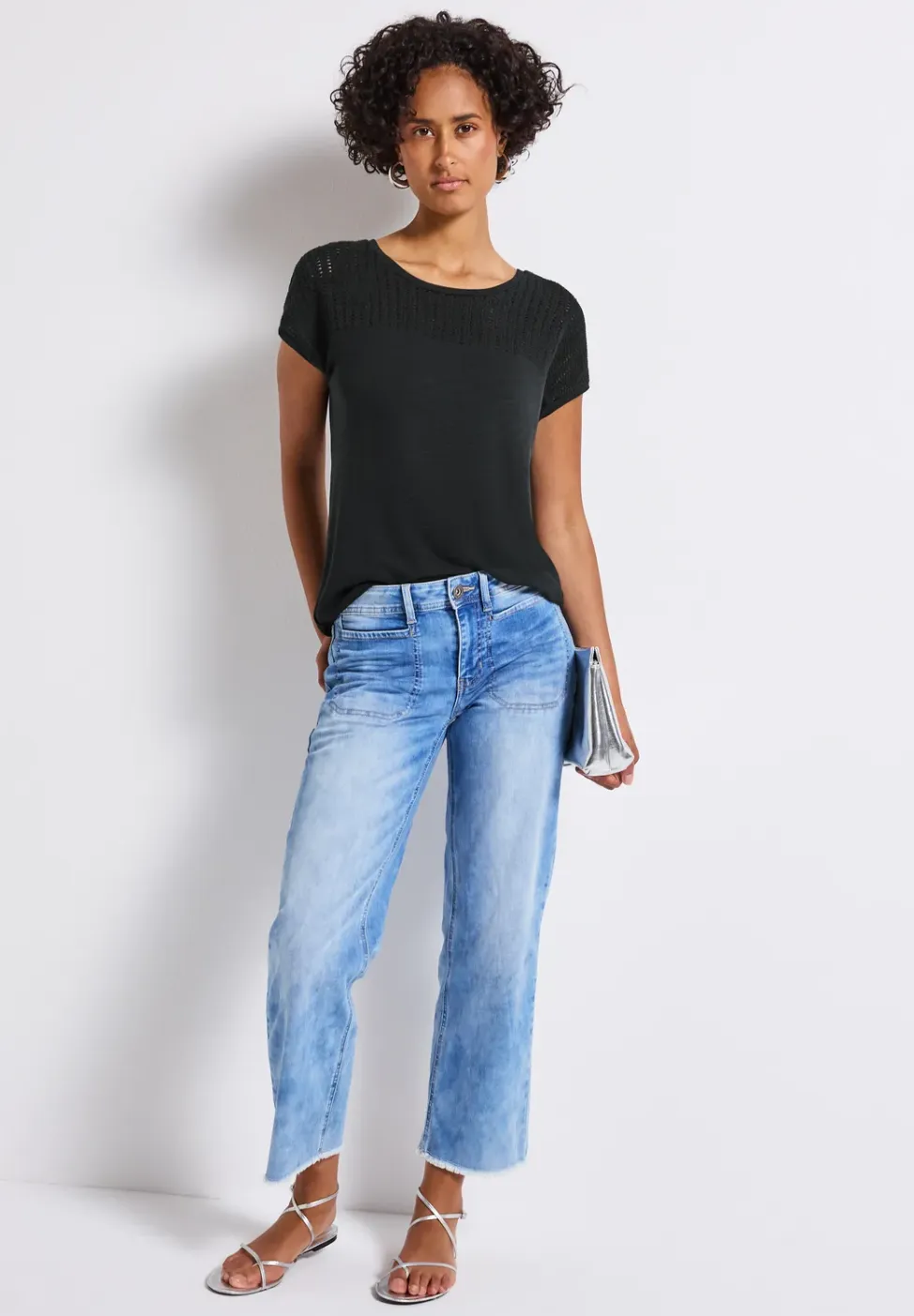 Shirt met kanten details