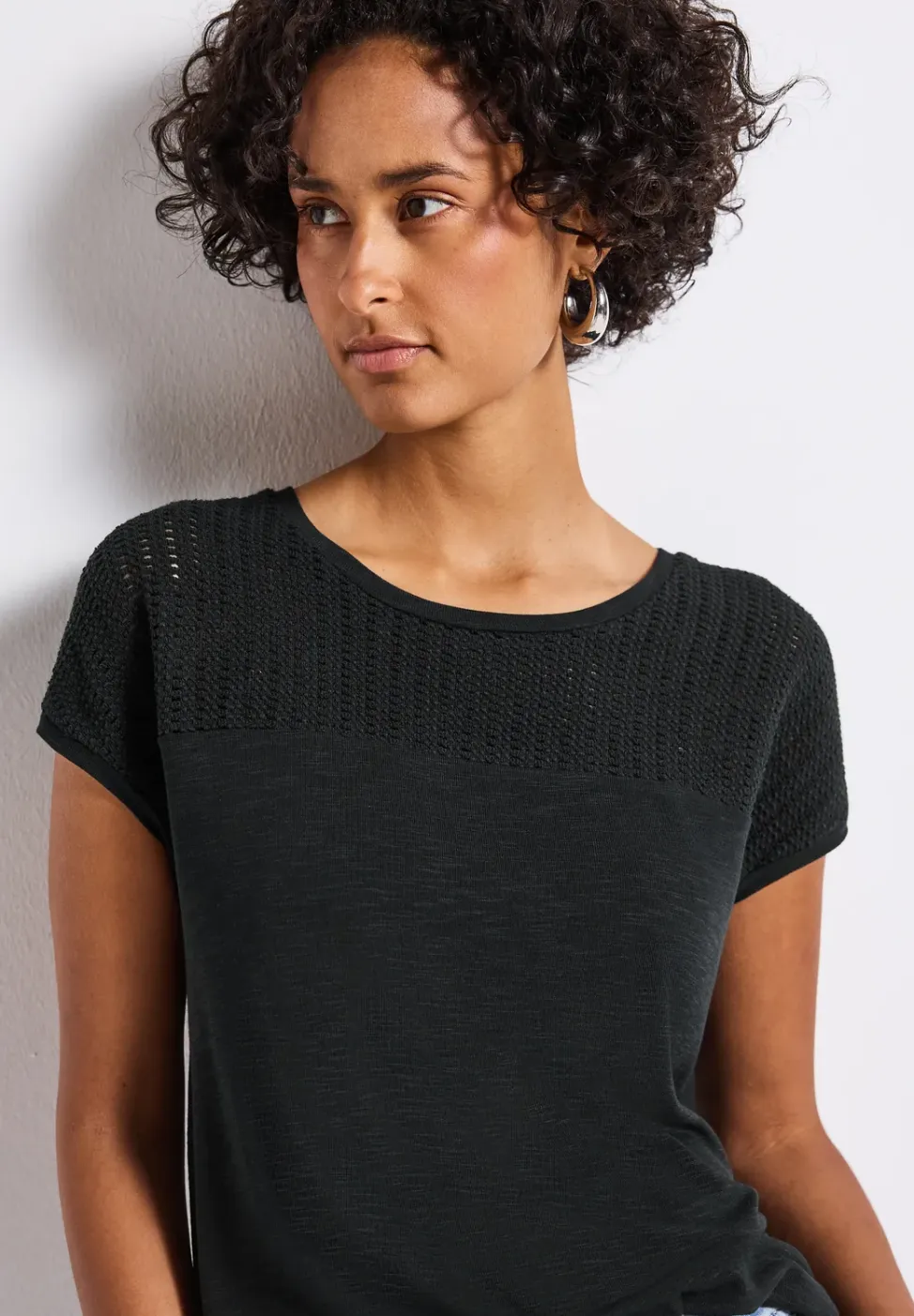 Shirt met kanten details