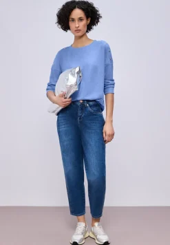 Shirt met knoopdetail