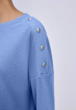 Shirt met knoopdetail