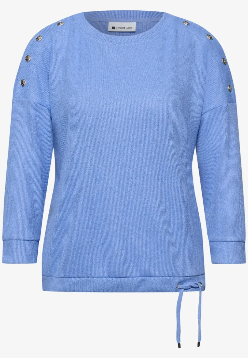 Shirt met knoopdetail