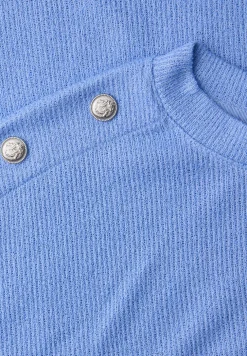 Shirt met knoopdetail