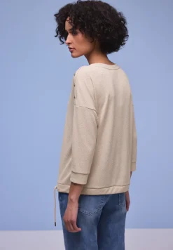 Shirt met knoopdetail