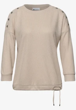 Shirt met knoopdetail