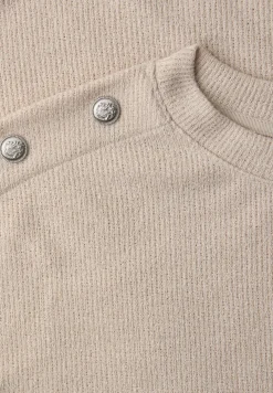 Shirt met knoopdetail